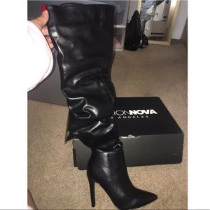 Thigh high fashionnova heeled boots